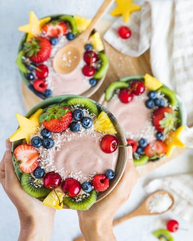 Silken Tofu Mango Smoothie Bowl