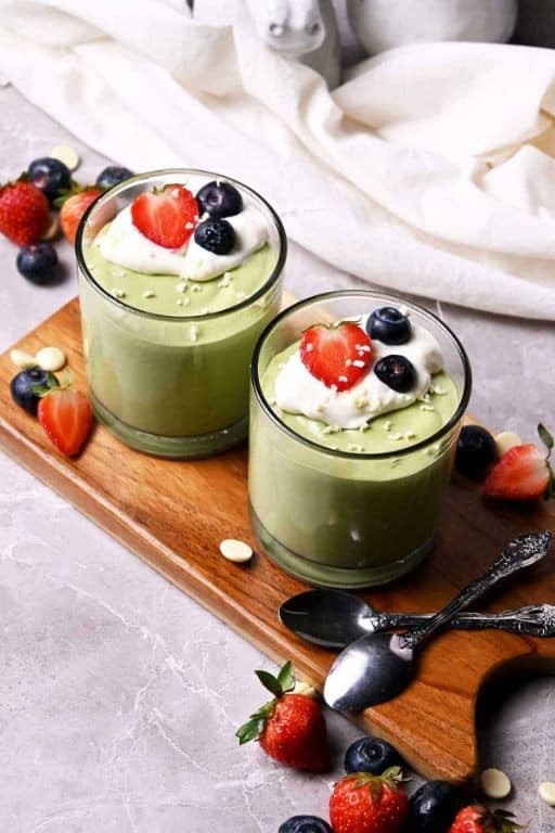 Silken Tofu Matcha Mousse