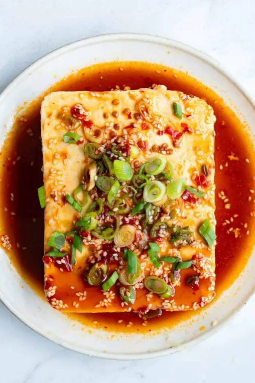 Silken Tofu Stir-Fry with Sesame Sauce