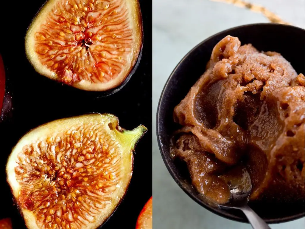 Simple Fig and Orange Sorbet
