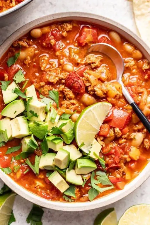 Simple Ground Chicken Chili
