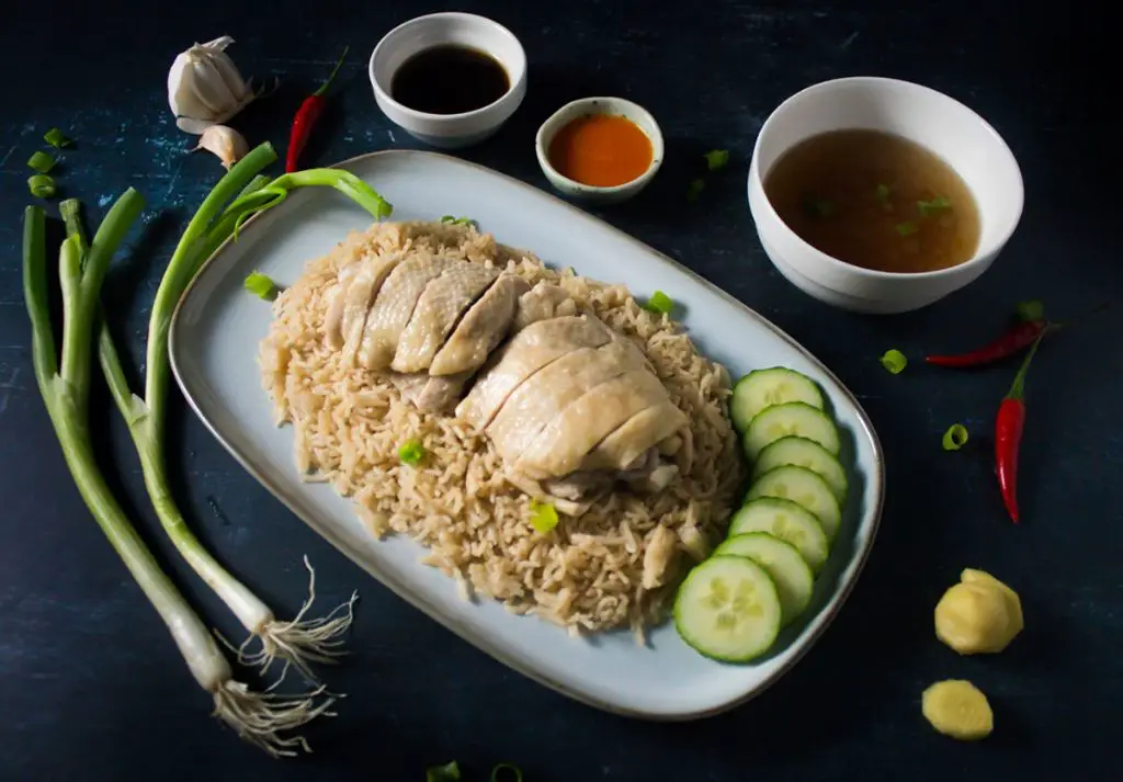 Singaporean Hainanese Chicken Rice