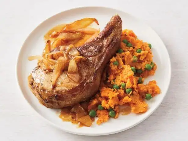 Skillet Pork Chops with Sweet Potatoes