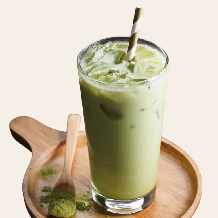 Skinny Syrup Iced Matcha Latte