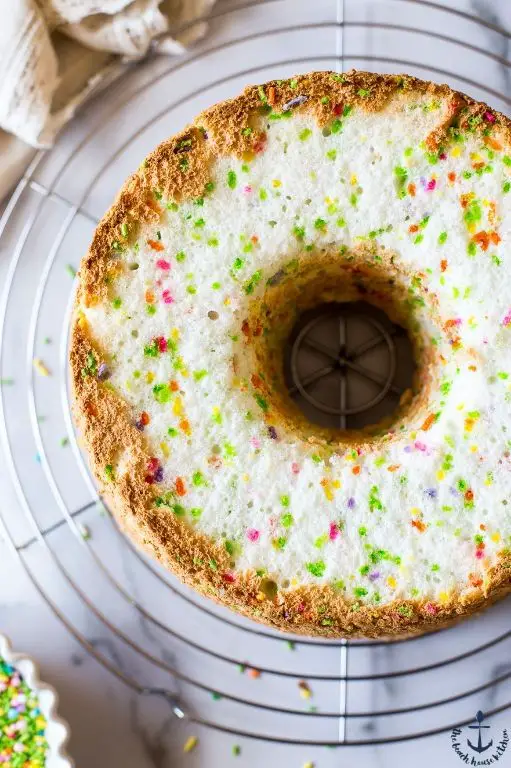 Skittle Angel Food Cake