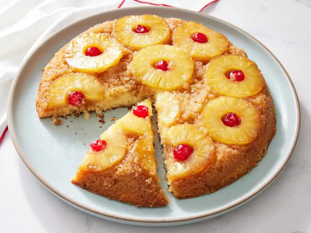 Skittle Pineapple Upside-Down Cake