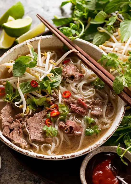 Sliced Beef Pho Soup