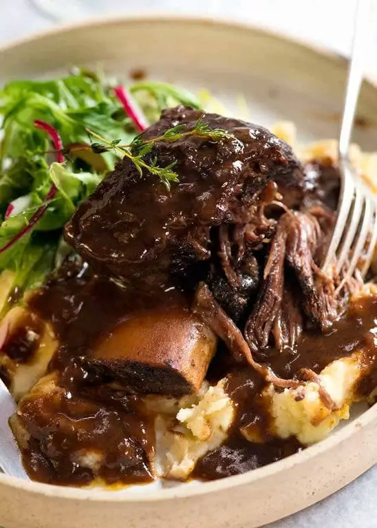 Slow Cooker Beef Short Ribs with Red Wine Sauce