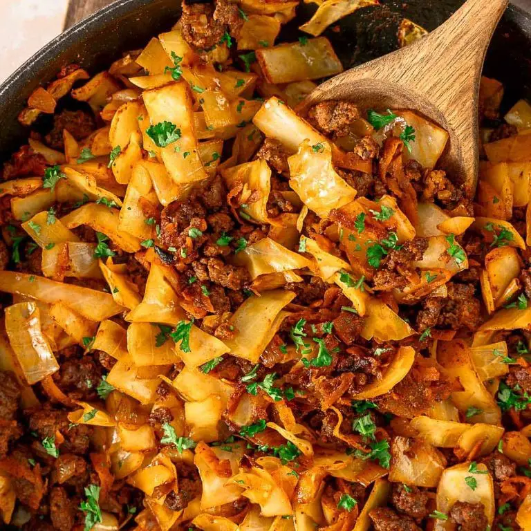 Slow Cooker Cabbage and Ground Beef Skillet
