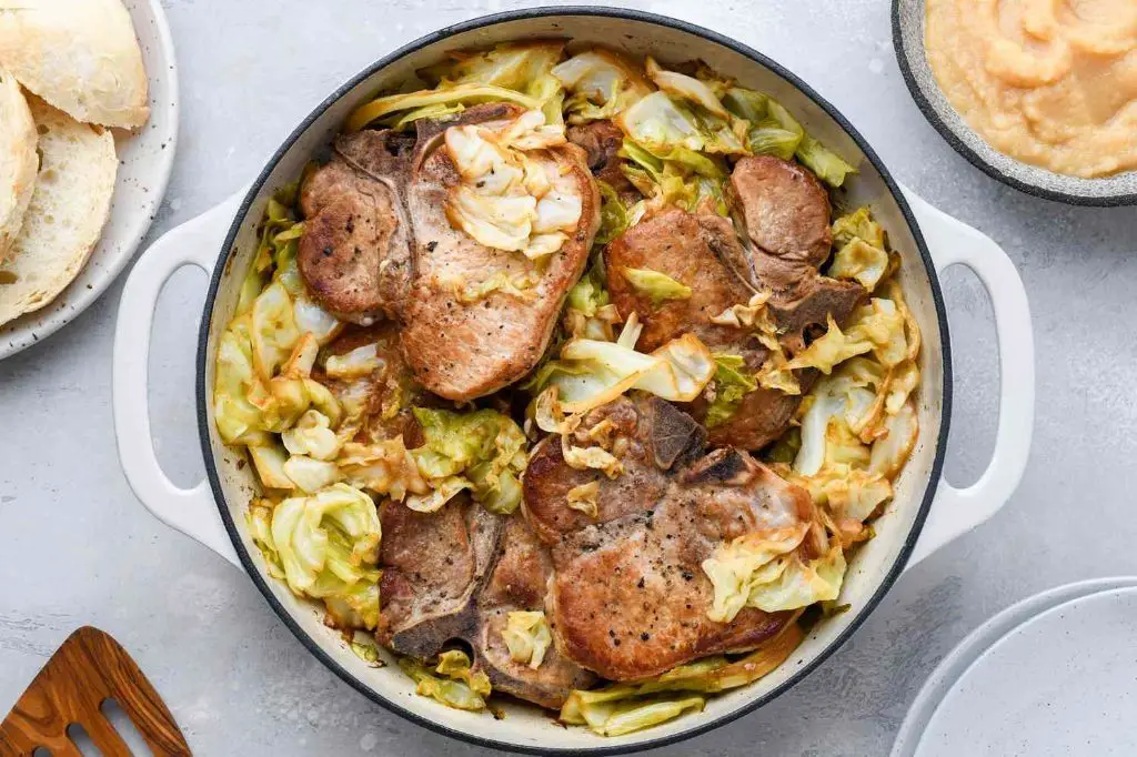 Slow Cooker Cabbage and Pork Chops