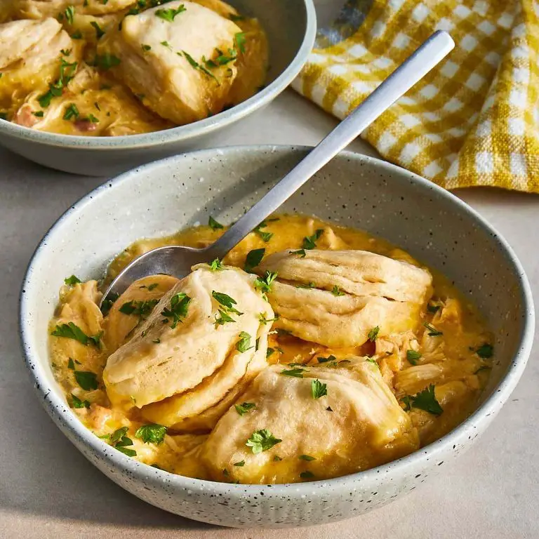 Slow Cooker Chicken and Dumplings for Two