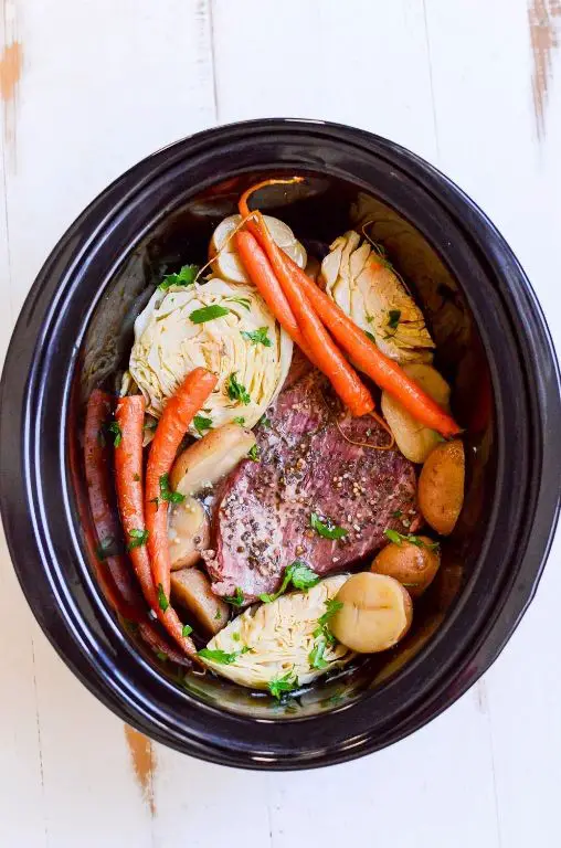 Slow Cooker Corned Beef Brisket with Vegetables