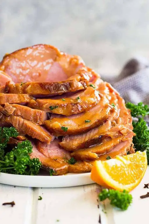 Slow Cooker Ham with Honey Mustard Glaze