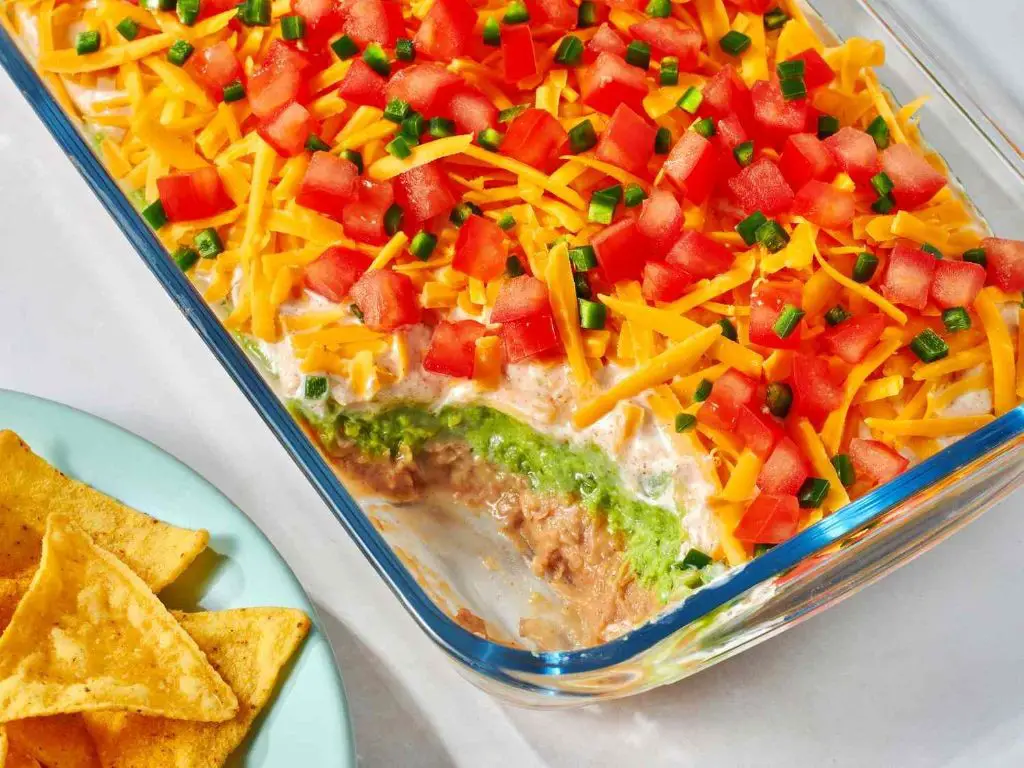 Slow Cooker Layered Mexican Dip