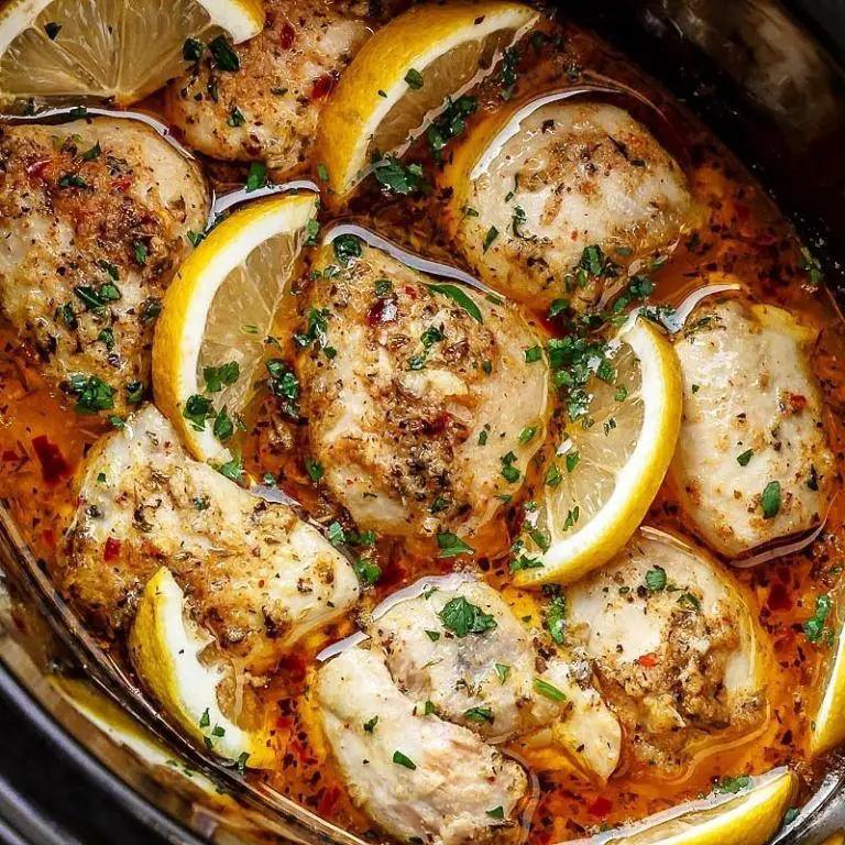 Slow Cooker Lemon Garlic Chicken Thighs for Two