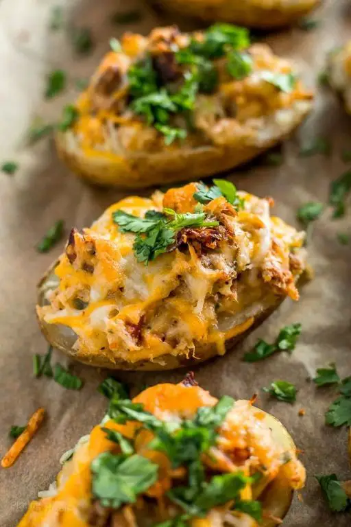 Slow Cooker Loaded Potato Skins