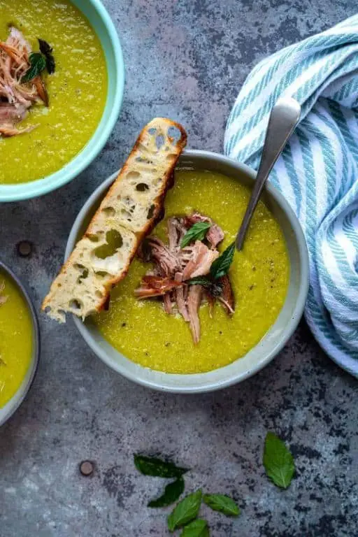 Slow Cooker Minted Pea Soup