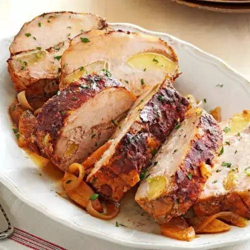 Slow Cooker Pork Loin with Apples and Cinnamon