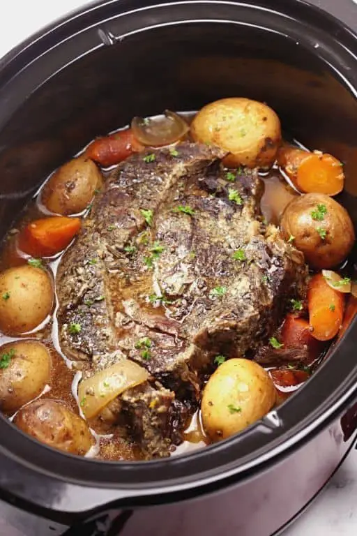 Slow Cooker Roast Beef with Red Potatoes