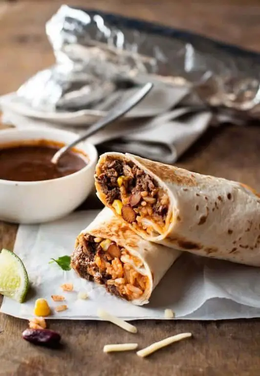 Slow Cooker Shredded Beef Burrito