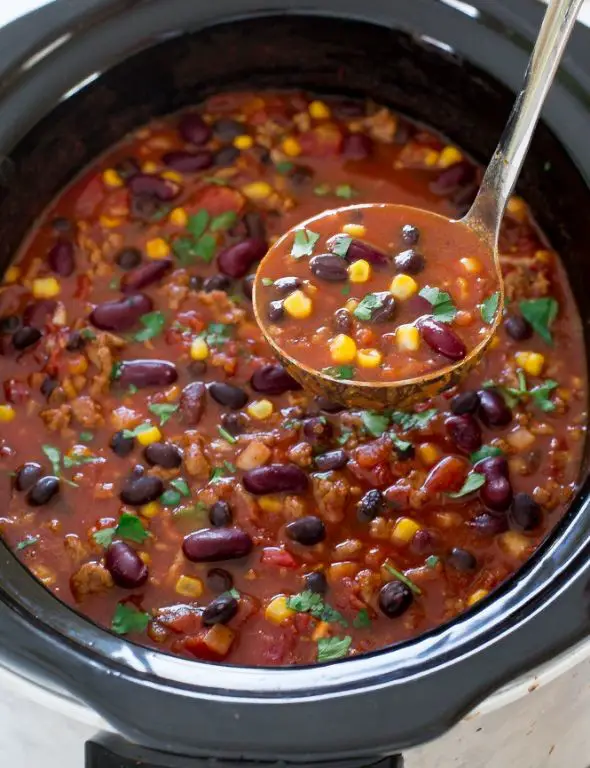 Slow Cooker Turkey Chili for Two