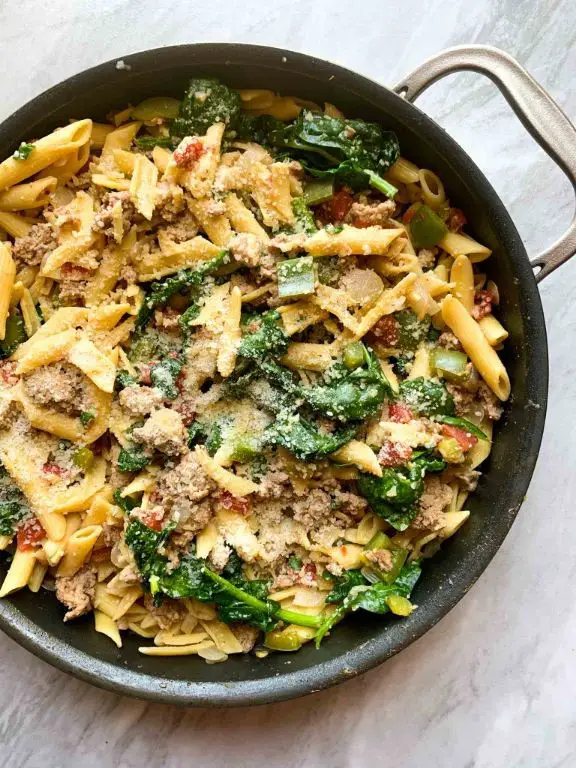 Slow Cooker Turkey and Pasta Primavera