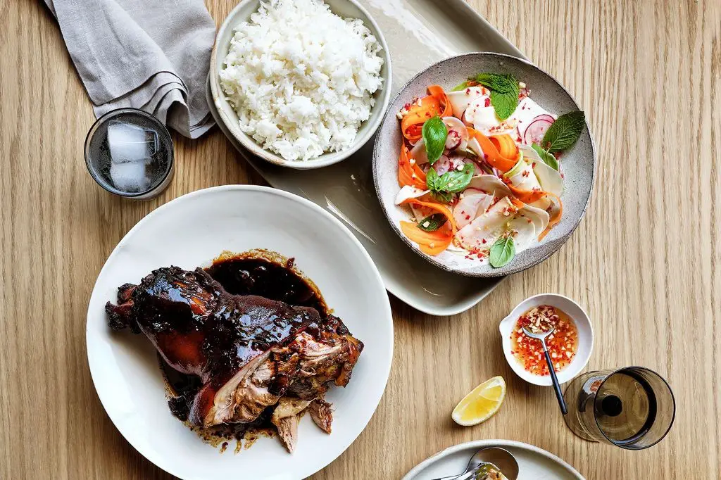 Slow-Cooked Pork Hock with Root Vegetables