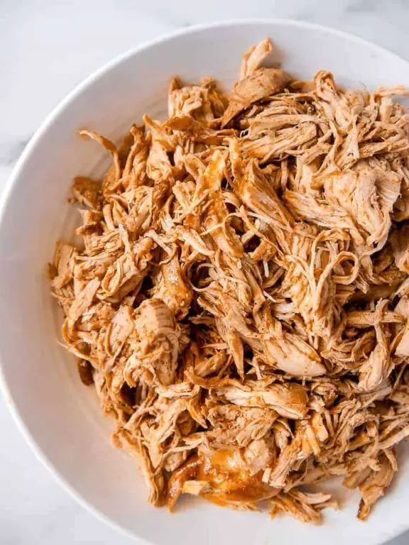 Slow-Cooked Shredded Chicken in Bone Broth