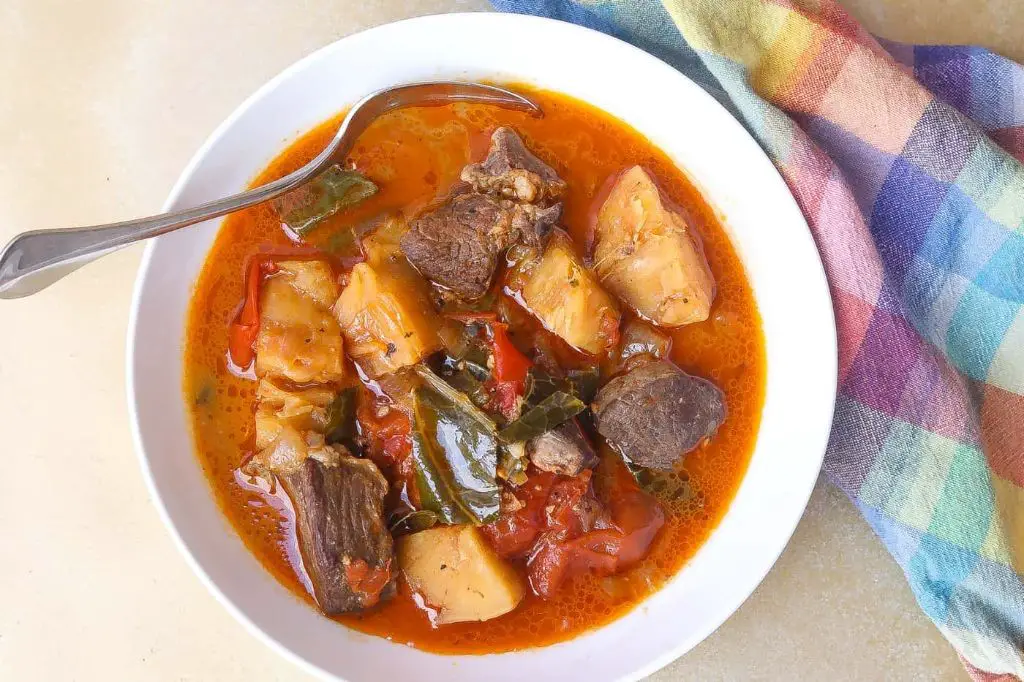 Slow-Cooker Cuban Beef Soup with Yucca