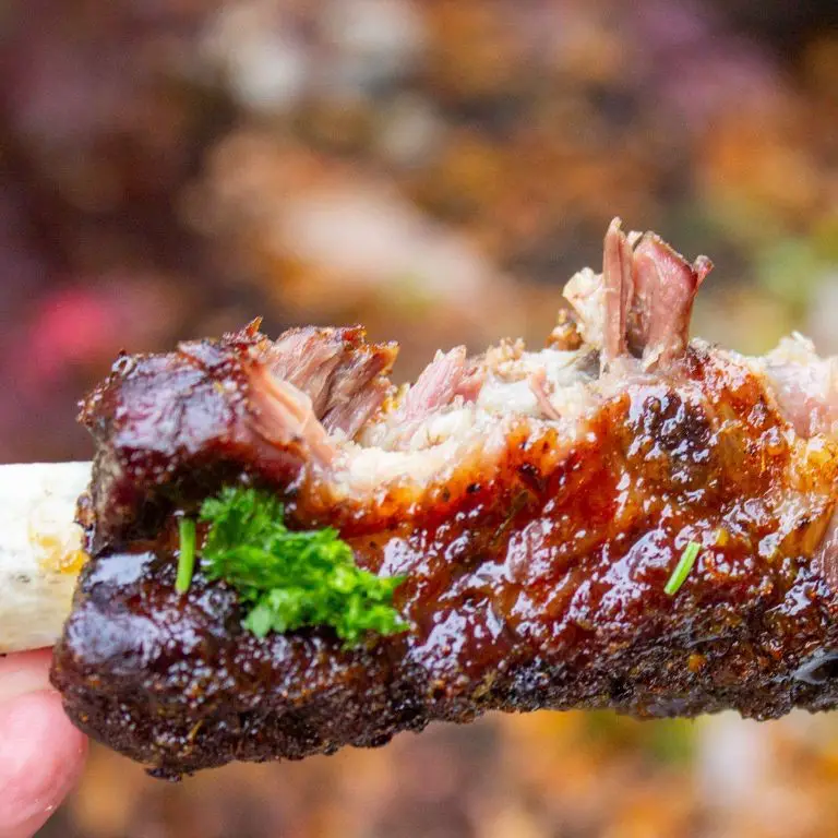Smoked Beef Rib Roast with Bourbon Glaze