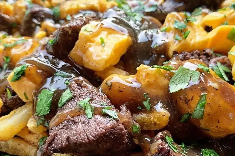 Smoked Brisket Poutine with Bourbon Gravy