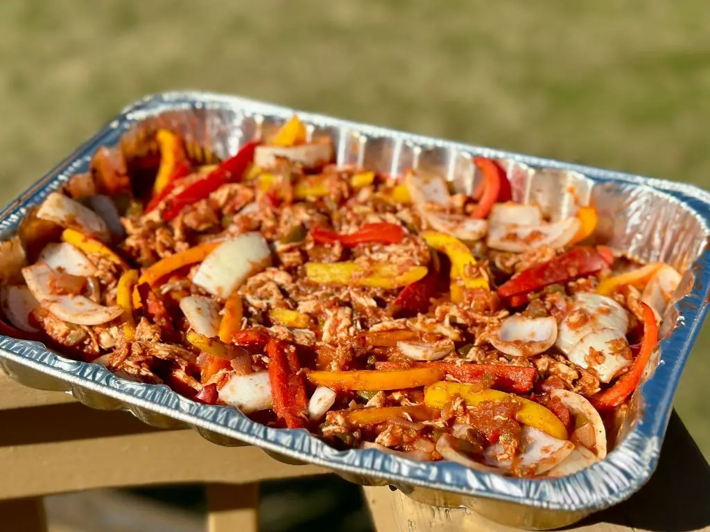 Smoked Chicken Fajitas