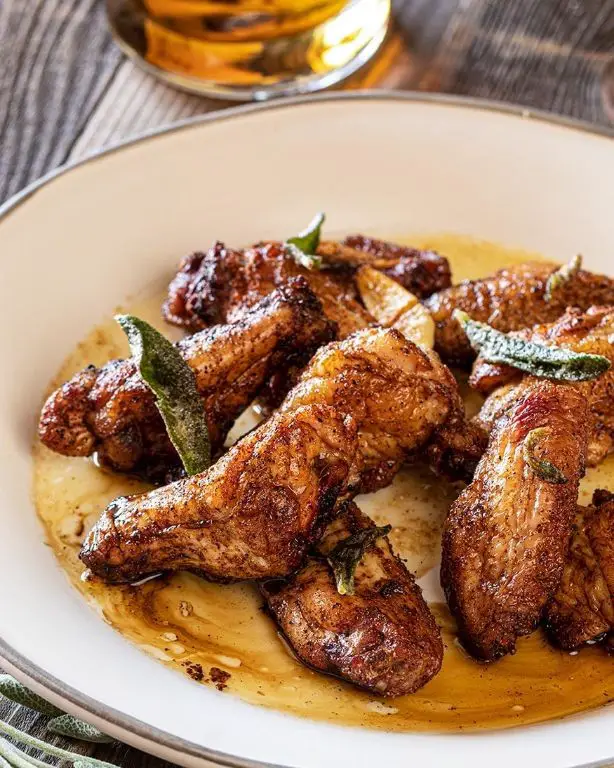 Smoked Chicken Wings with Herb Butter Glaze