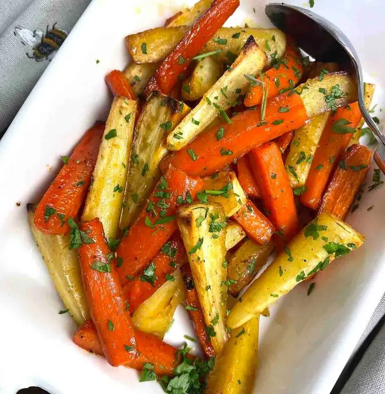 Smoked Honey Mustard Carrots and Parsnips
