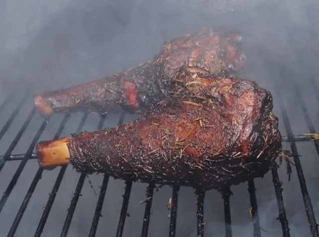Smoked Lamb Shanks with Rosemary