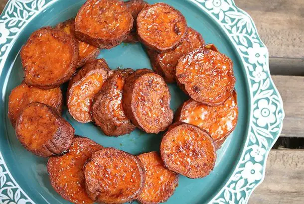Smoked Maple Sweet Potatoes