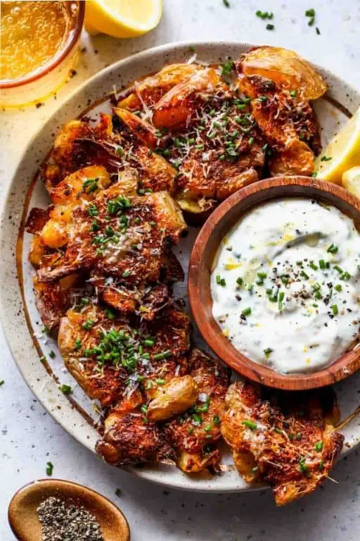 Smoked Paprika Smashed Potatoes