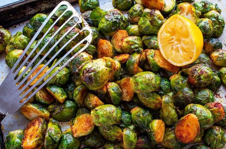Smoked Paprika and Garlic Roasted Brussels Sprouts