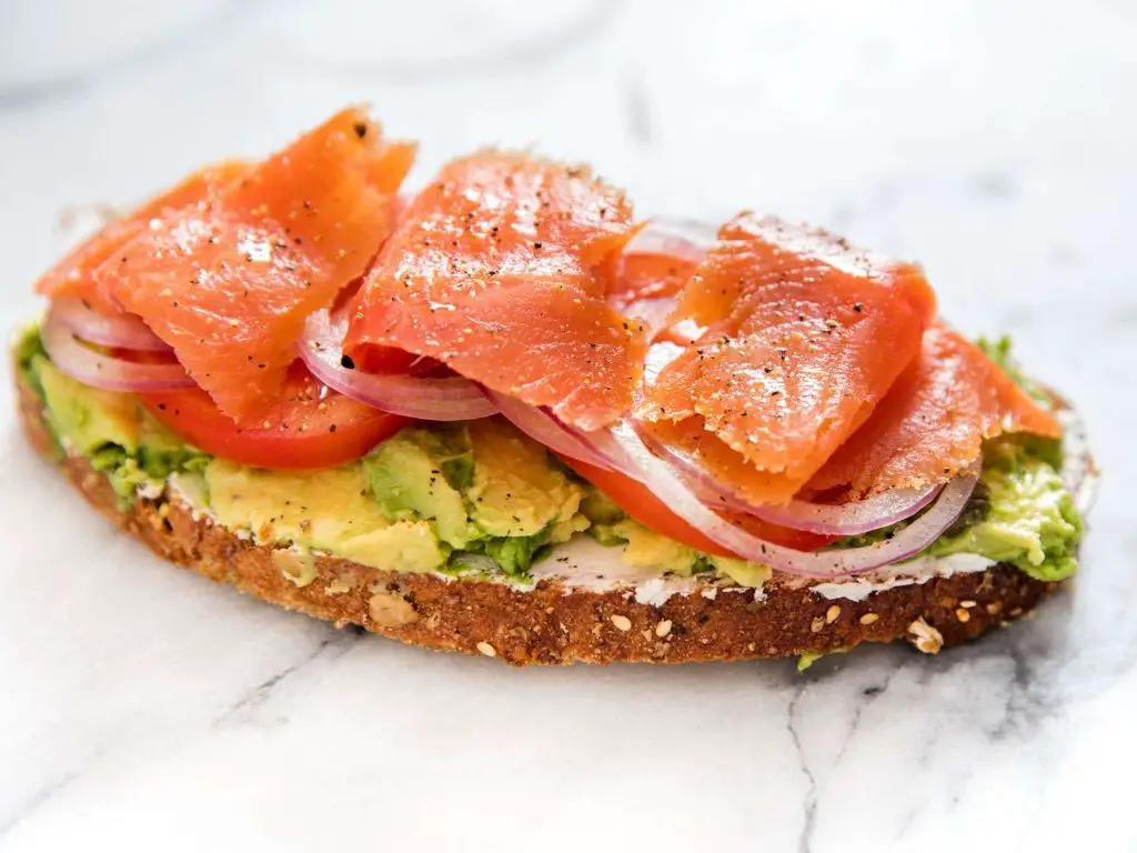 Smoked Salmon and Avocado Sandwich