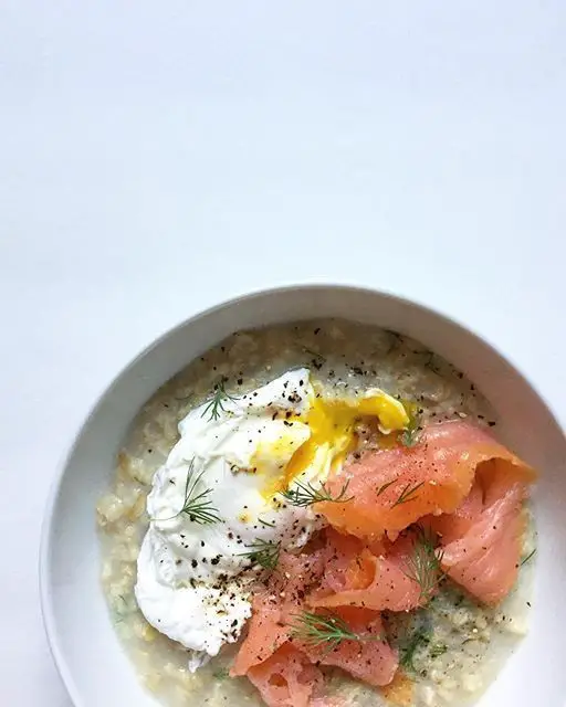 Smoked Salmon and Dill Oatmeal