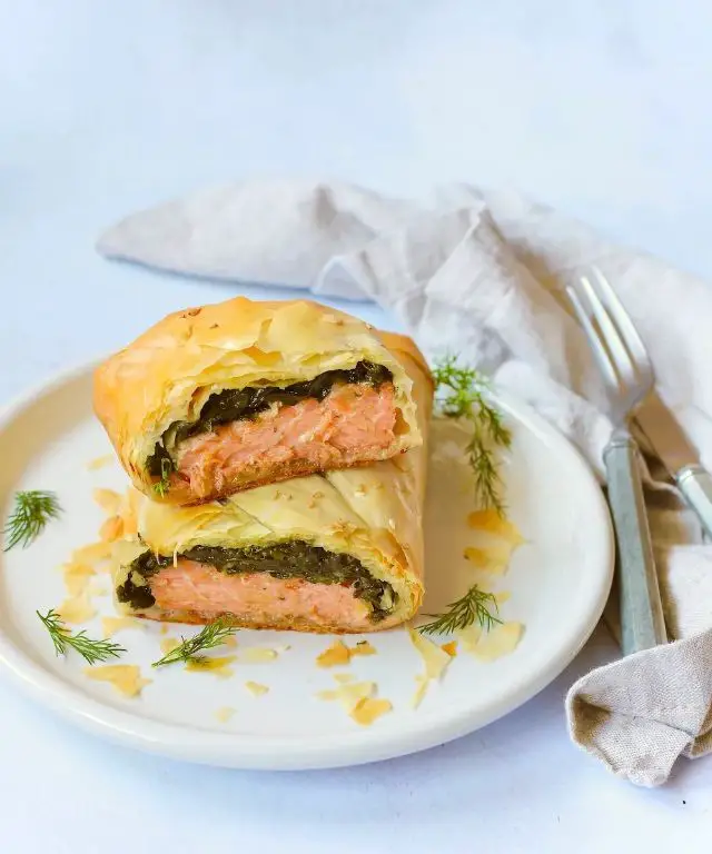 Smoked Salmon and Dill Phyllo Parcels
