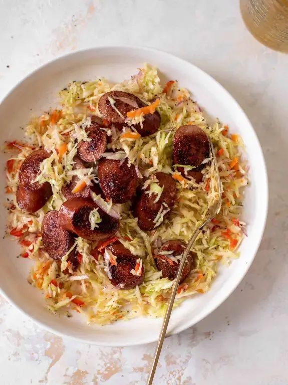 Smoked Sausage BBQ Salad