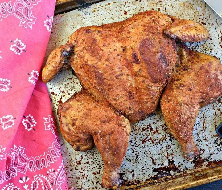 Smoked Whole Chicken with Cajun Spice