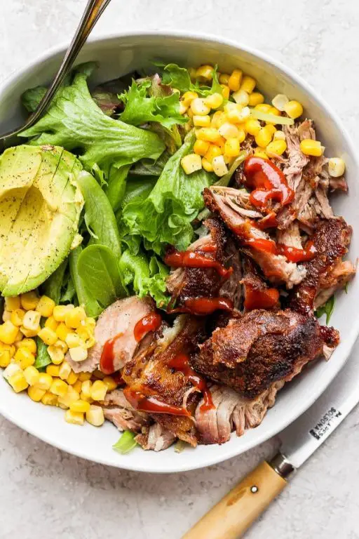 Smoky BBQ Pulled Pork Salad