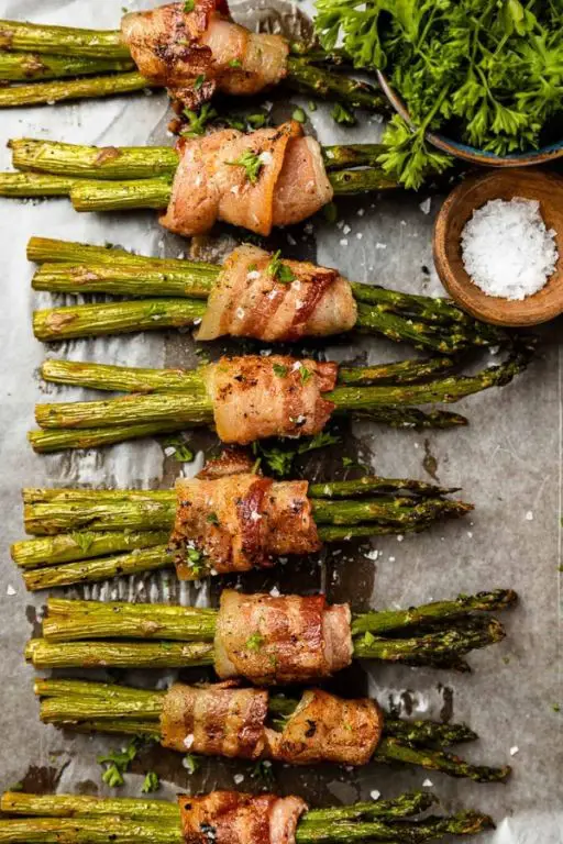 Smoky Bacon Wrapped Asparagus on the Grill