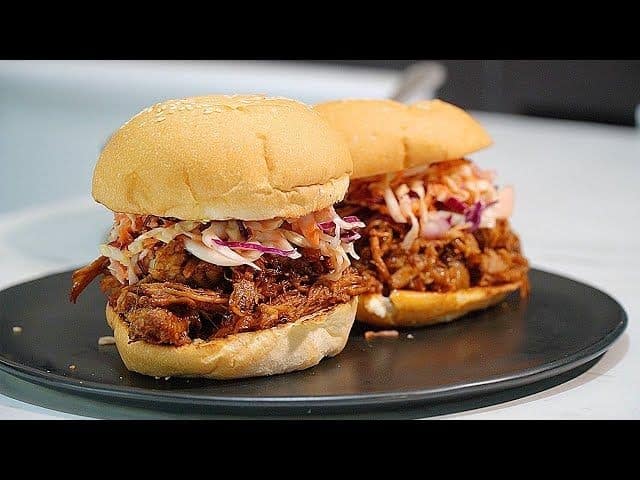 Smoky Bourbon BBQ Pulled Pork Sandwiches