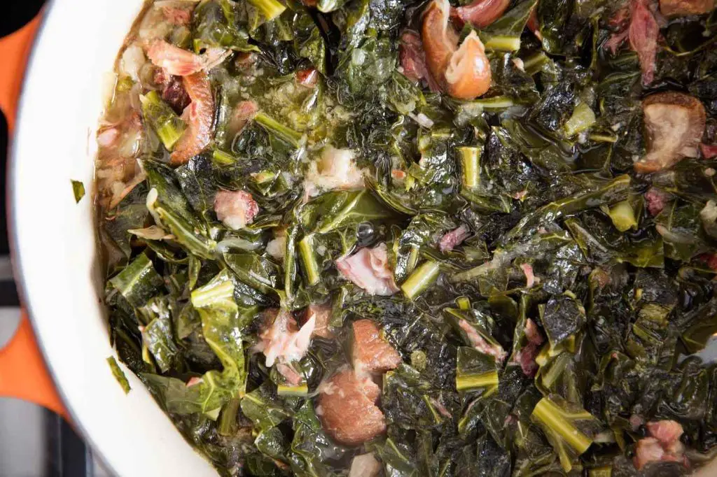 Smoky Ham Bone Collard Greens