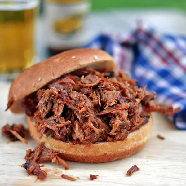 Smoky Outdoor BBQ Pulled Pork Sandwiches