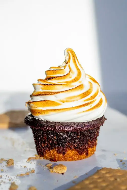 Smores Cupcakes with Cream Cheese Frosting