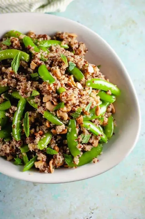 Snap Pea and Quinoa Stir-Fry